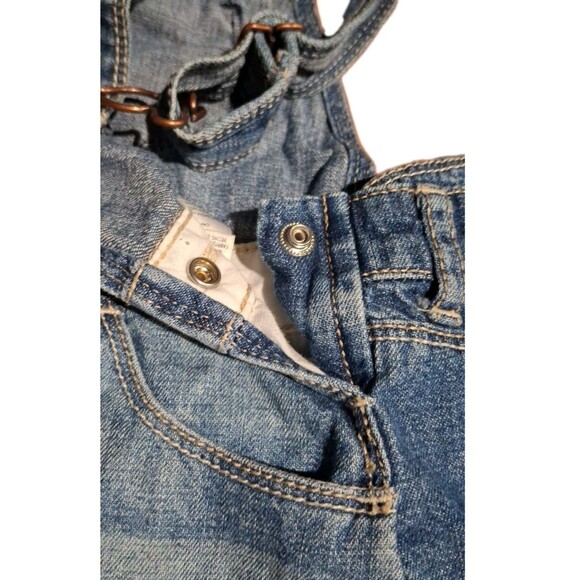 Oshkosh BGosh 3 T Vestbak Denim Overall Jumper Skirt Dress Girls Patchwork - Picture 7 of 13